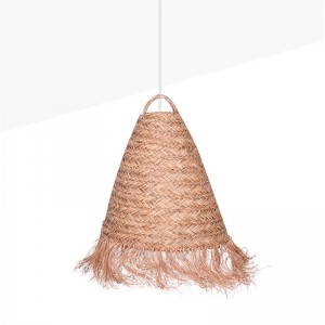 Natural fiber pendant light "NAM"