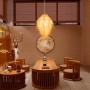 Oriental style wicker pendant lamp "TINA".