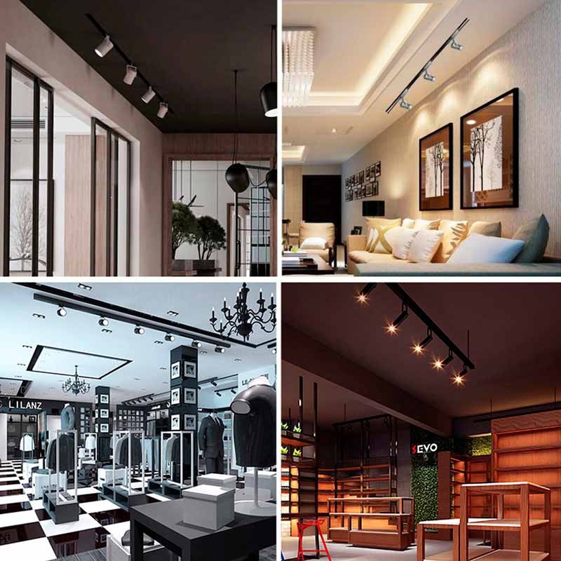 Three-phase track for LED spotlights - 1 meter bar Three-phase track for LED spotlights - 1 meter bar