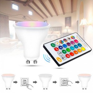 GU10 RGBWW 5W LED Bulb GU10 RGBWW 5W with remote control