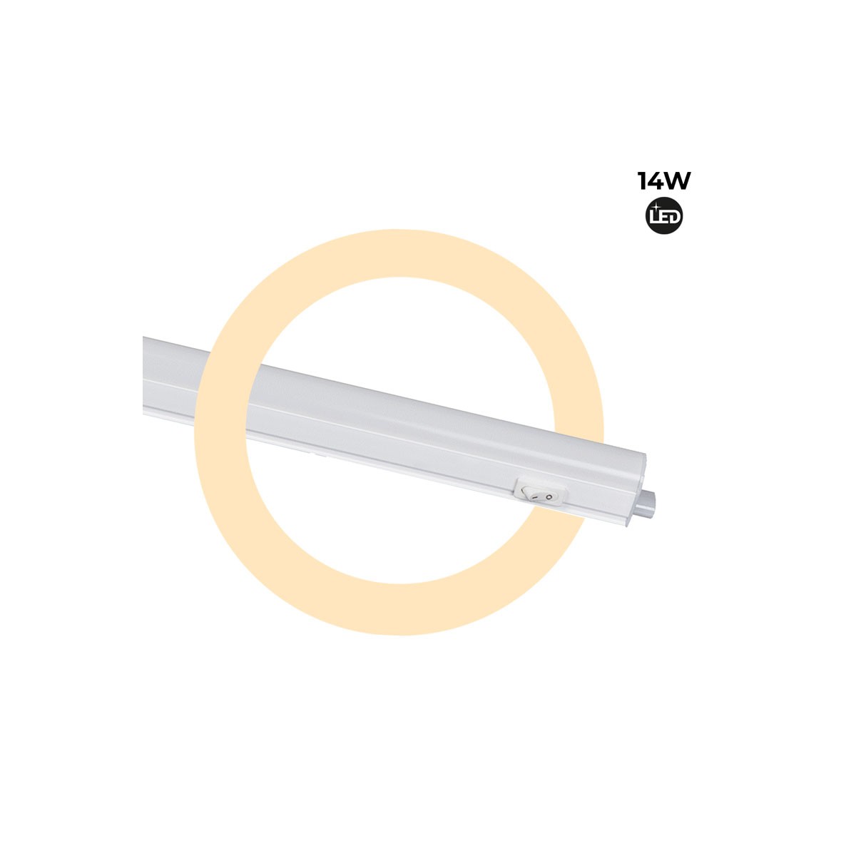 LED underfurniture strip T5 120cm 14W opal