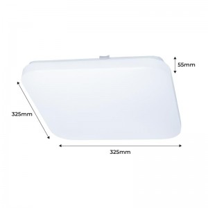 LED BASIC 24W square surface mounted ceiling lamp