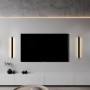 Integrated linear LED wall light