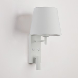 "NOAH" wall sconce with LED reading light - 3.4W