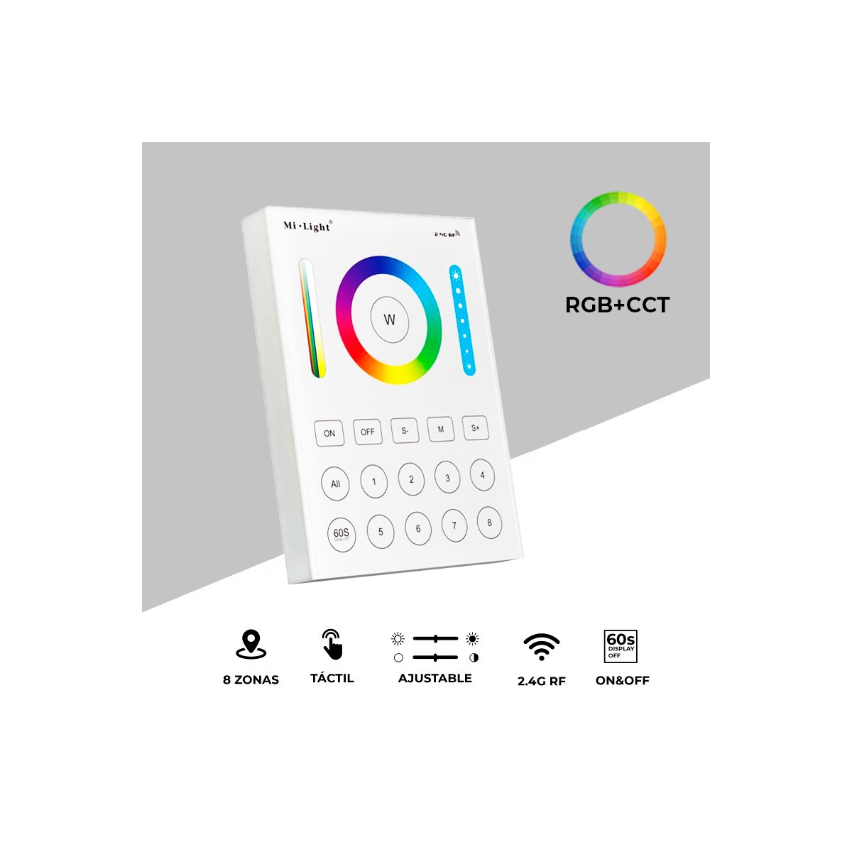 RGB+CCT Remote Controller 8 Zones | Mi Light