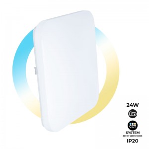 LED BASIC 24W square surface mounted ceiling lamp