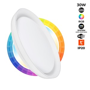 SMART LED Ceiling - RGBCW WIFI connection surface mounted 30W - IP20