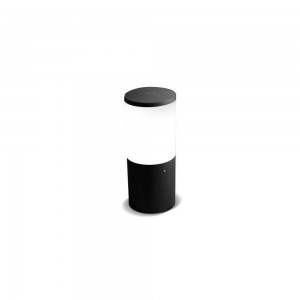 MINI BOLLARD AMELIA 250 BLACK OPAL WITH BULB E27 6W 4000K