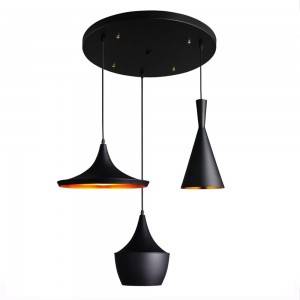 Nordic metal pendant light - "Trippel"