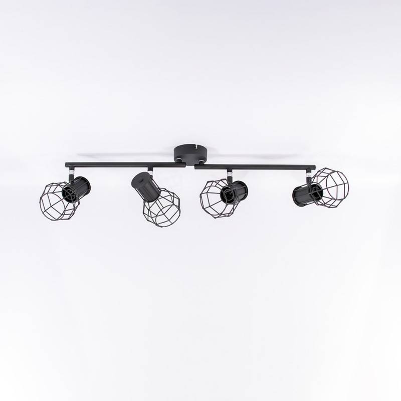 Cage ceiling lamp AZOR 4 points E14