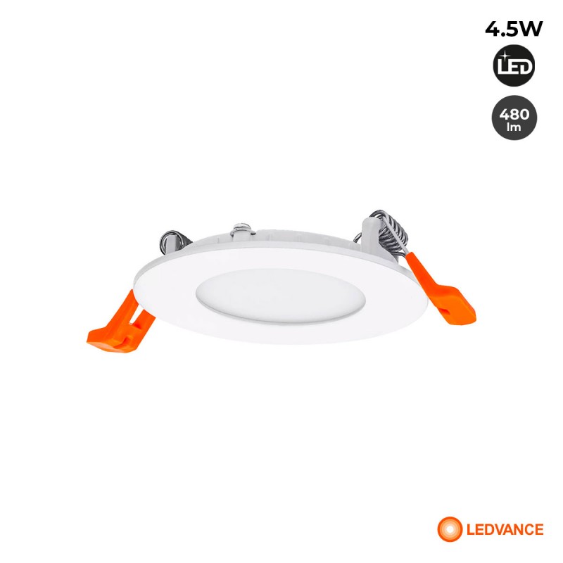 Downlight LED LEDVANCE Slim - ESSENTIAL Range - 4.5W - 4000K - Cut Ø 72mm