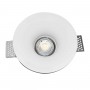 Round recessed downlight trimless GU10 plaster round trimless