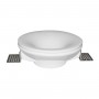 Round recessed downlight trimless GU10 plaster round trimless