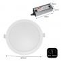 Waterproof recessed LED downlight - IP65 - 15W - Cut Ø 145-160mm