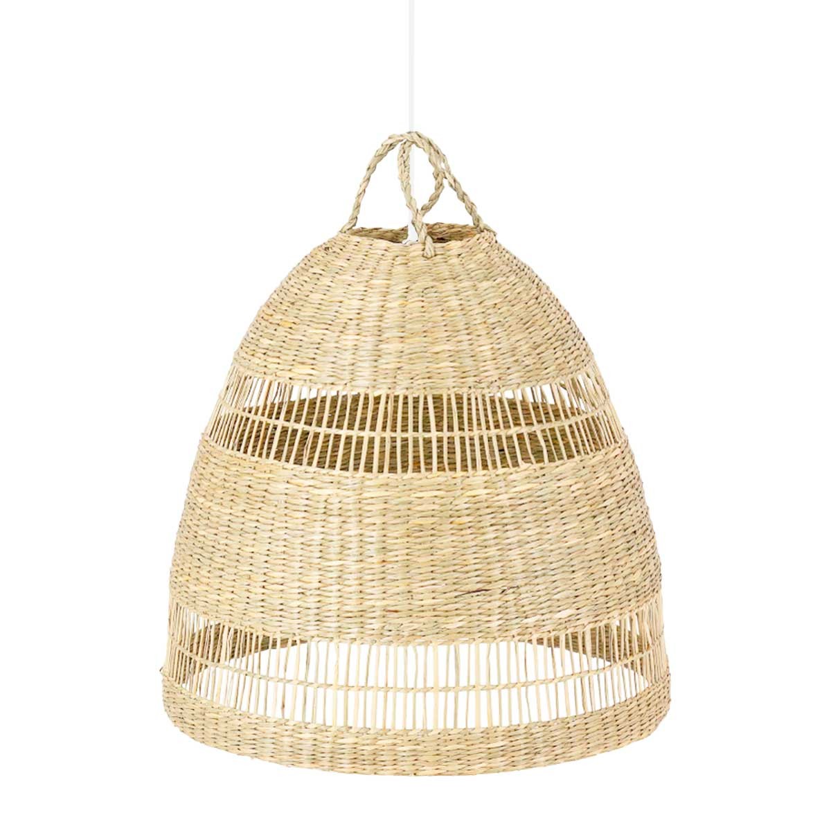 Wicker pendant lamp "IKKEN".