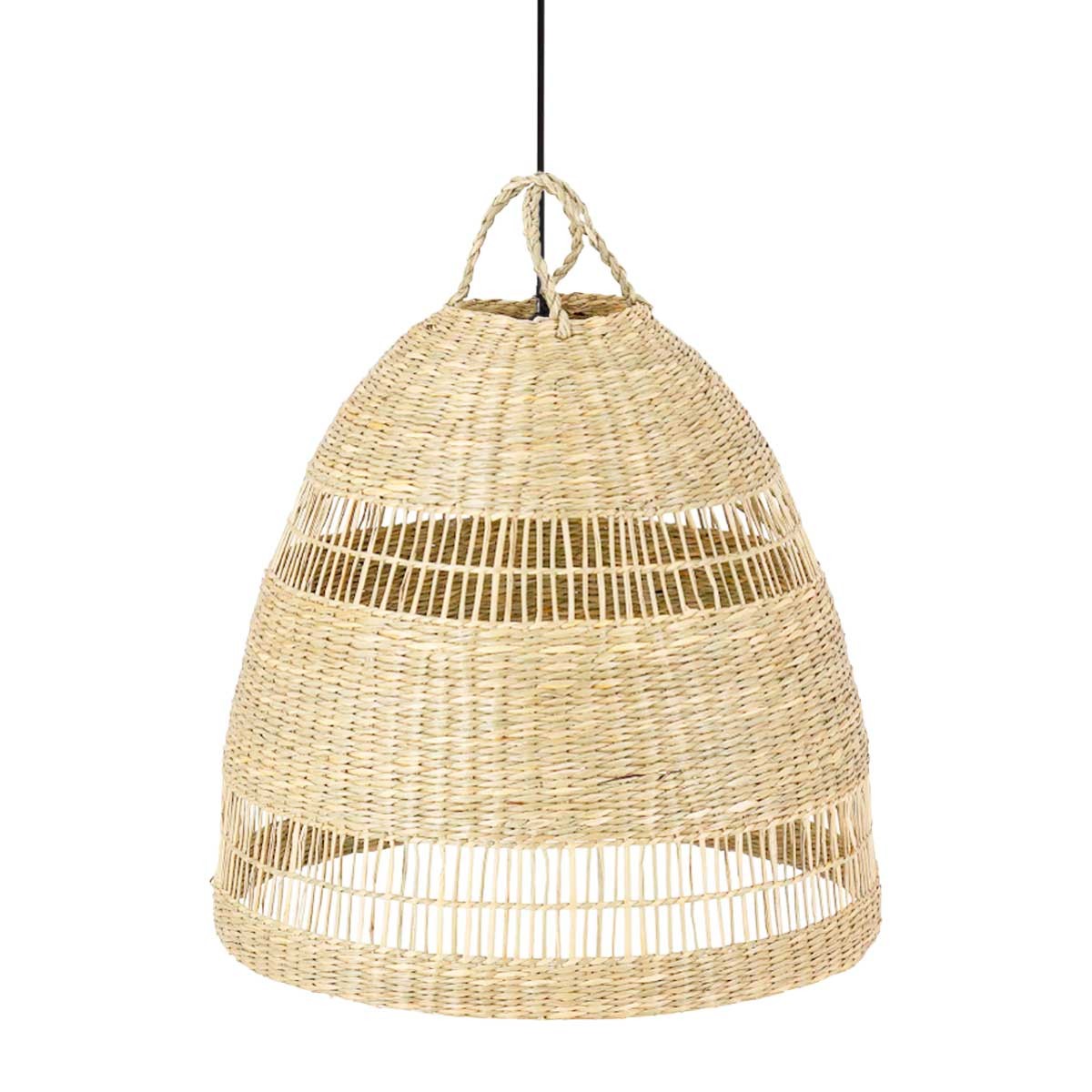 Wicker pendant lamp "IKKEN".