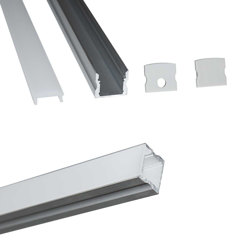 Aluminum profile for surface LED strip 17x15mm Aluminum profile for surface LED strip 17x15mm