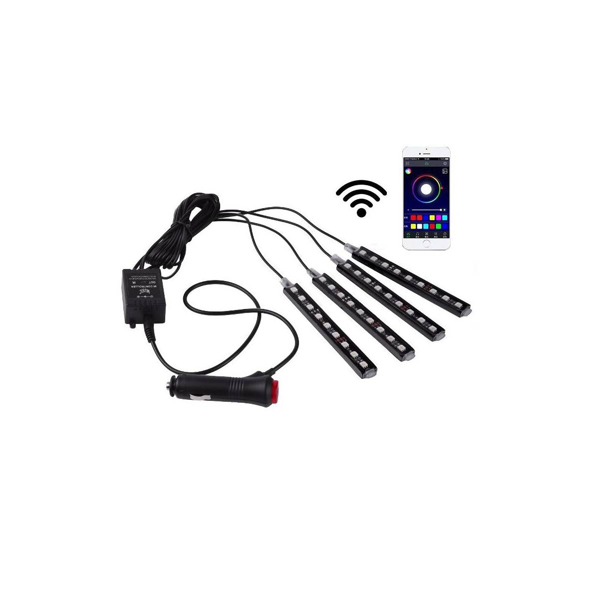 Buy WATERPROOF LED strip kit for cars vehicles RGB 12V wifi