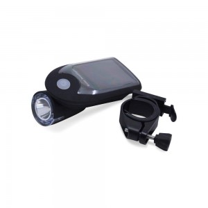 Solar USB bicycle flashlight 240lm