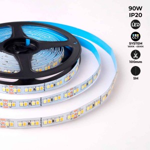 LED Strip 24V-DC - 90W - dimmable color temperature CCT - 1800-6500K - SMD2835 - 5 meter roll