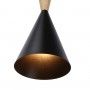 Nordic metal and wood pendant light "Exan" / "Beat Tall" inspiration by TOM DIXON