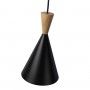 Nordic metal and wood pendant light "Exan" / "Beat Tall" inspiration by TOM DIXON