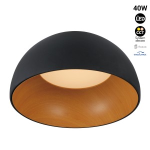 LED ceiling lamp "GINA" 40W- CCT 3000K-4000K - Wood Effect