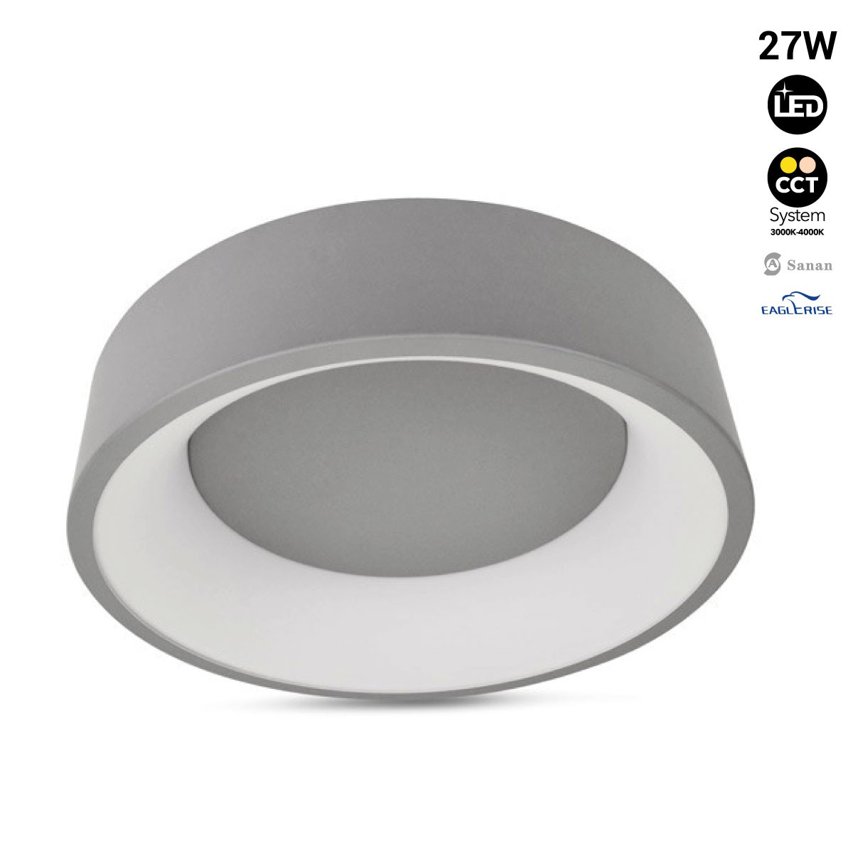 Ceiling LED lamp "ONCAMO 2" - CCT 3000K - 4000K - 27W