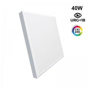 Slim surface LED panel 60x60cm - OSRAM Driver - 40W - UGR18 - CRI90 - With mounting KIT