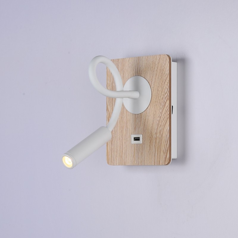 USB Flexible wall reading light "LONDON USB" - CREE Chip - 3W USB Flexible wall reading light "LONDON USB" - CREE Chip - 3W