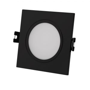 Square downlight ring for GU10 bulb - Cutout Ø 75-80 mm - IP44