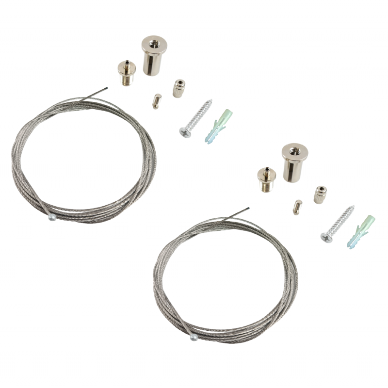 SUSPENSION CABLE FOR ALUMINUM PROFILE Ø21MM (2 PCS.)