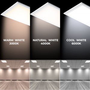 Pack 2 units LED panel slim 120x30cm 44W 3980lm UGR19