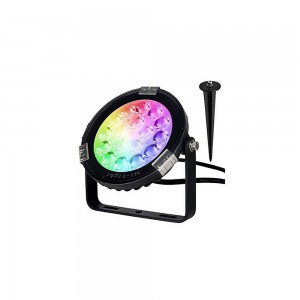 Garden spotlight RGB+CCT 9W 230V RF and WIFI control via mobile app