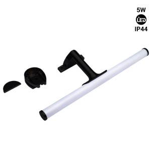 Bathroom mirror wall light LED tubular - 30cm - 5W | 3 ways of fixing