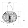 Measurements Sendai Lamp