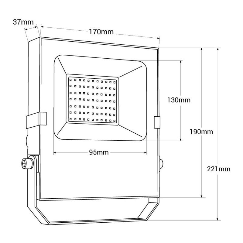 À Lextérieur En Utilisant La Lumière Dinondation 150W 200W 300W 400W 500W  600W Super Lumineux Concentré IP65 Garden Plaza Square Flood LED Feux De  Stationnement De Rue Du 102,45 €