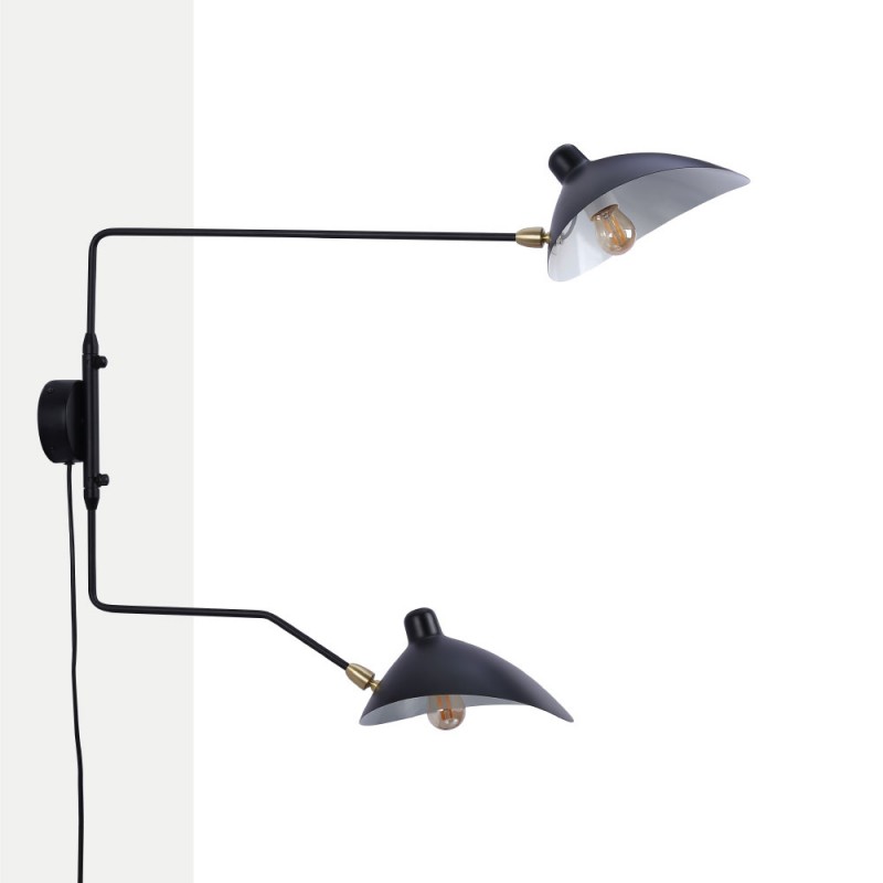 Plug-in design wall lamp "Louise" - 2xE27