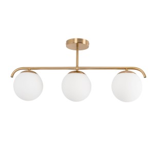 TALÍ" triple interior ceiling lamp - Metal and glass - 3xE27