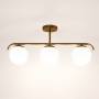 TALÍ" triple interior ceiling lamp - Metal and glass - 3xE27