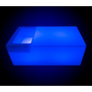 RGBW Rechargeable RGBW LED light table with cooler - 24W - IP67