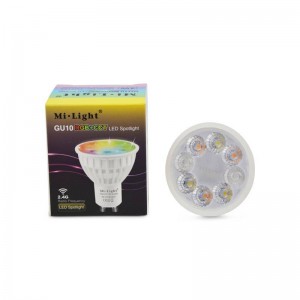 RGBW LED Dichroic GU10 4W RF Controlled RGBW LED Bulb