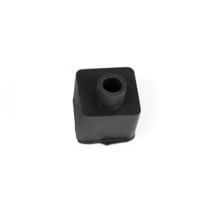 Black start/end cap for flexible silicone sleeve 16x16mm - WOS161616