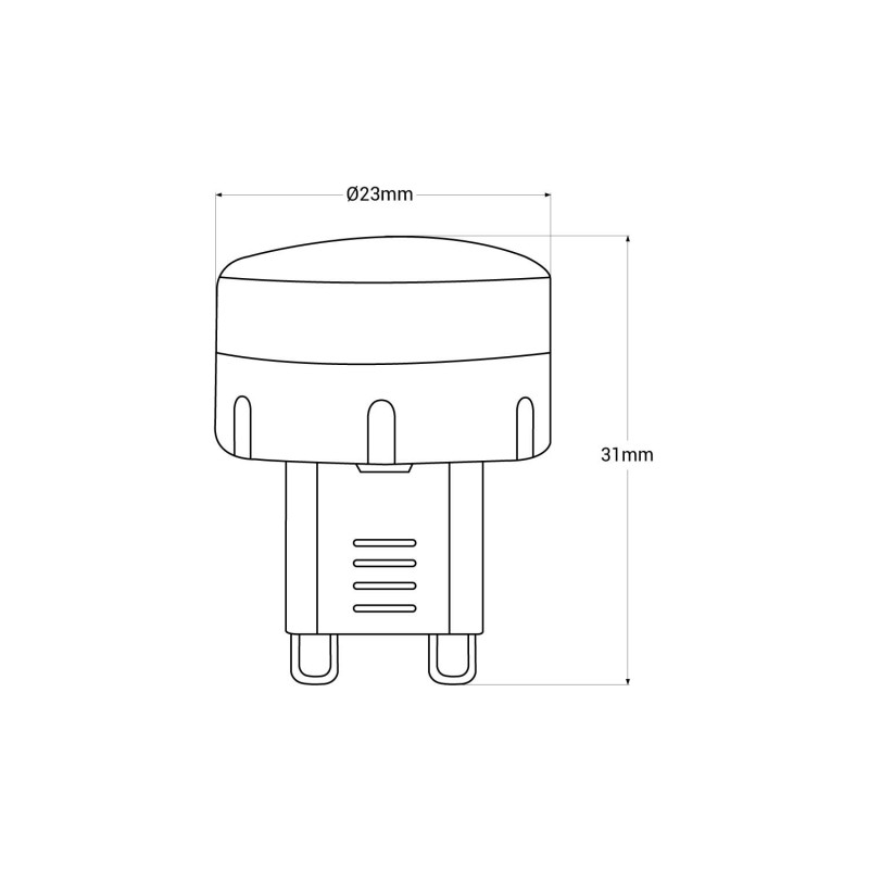 Ampoule G9 LED, 10W Equivalent 100W G9 Halogène, 1000LM, Blanc Naturel  4000K, Non dimmable, 360 Degrés Angle, AC100-240V Pack de 4