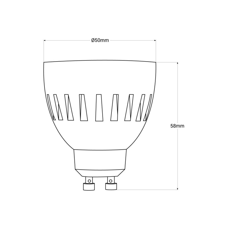 Spot LED 6W blanc chaud GU10 - Ledspot-planet