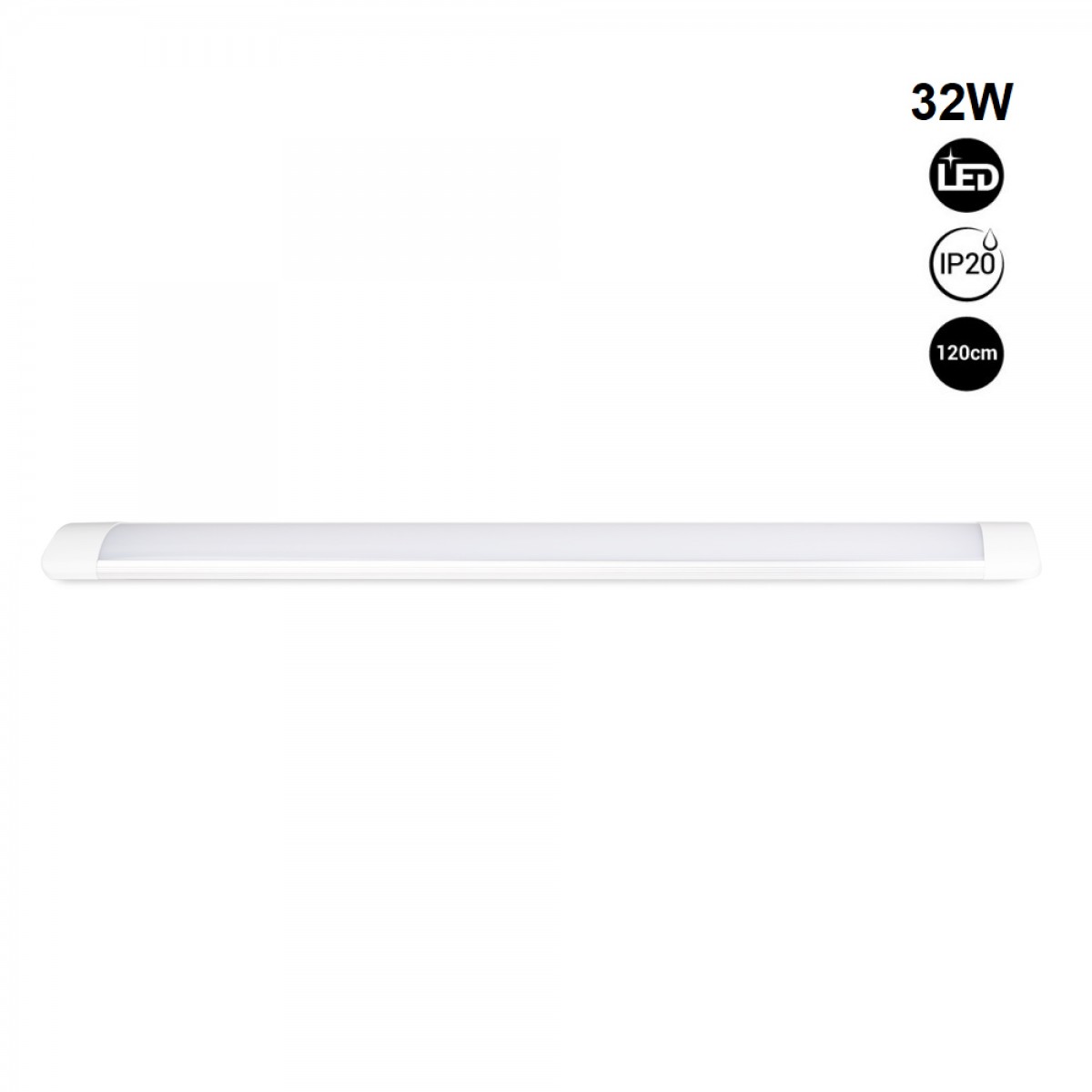High Power LED Linear Luminaire 32W 120cm IP20