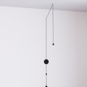 Design pendant lamp "Nebula" with plug and switch - 1x6W