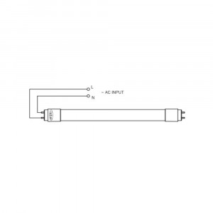 T8 LED tube - 120cm - 18W - 140lm/W