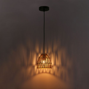 Woven paper pendant lamp "Rems" - E27