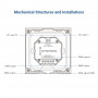 DMX touch control panel - 4 zones - CCT